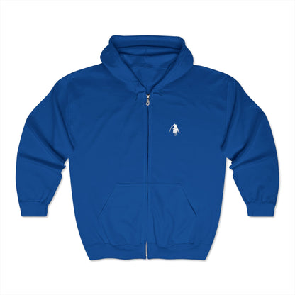 Royal Blue Logo Heavy Full Zip Hoodie