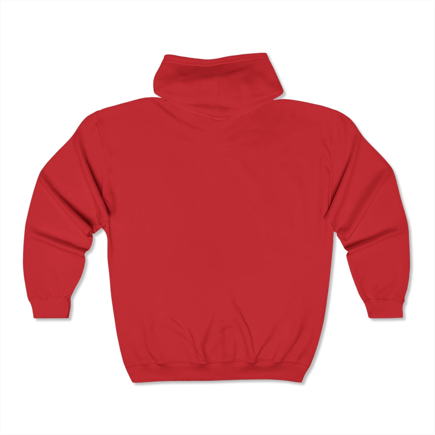 Red Logo Heavy Full Zip Hoodie