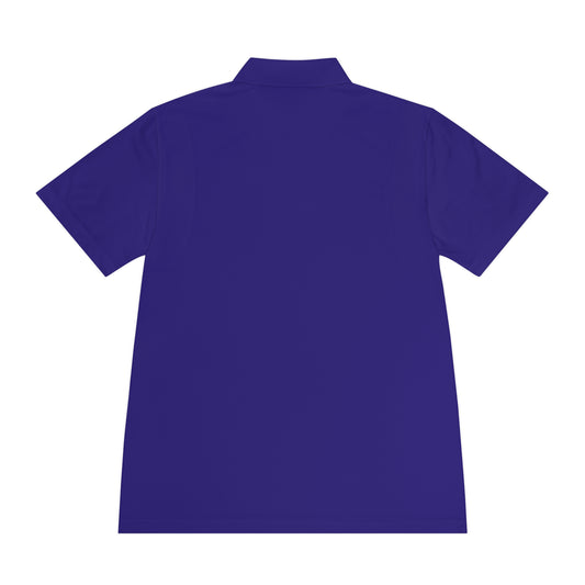 Purple Logo Sport Polo Shirt