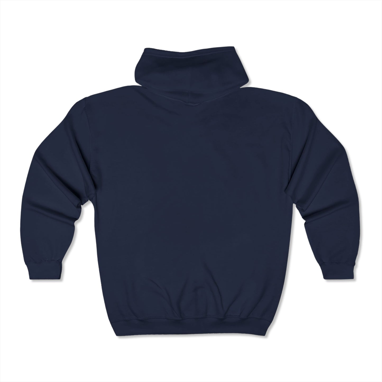 Navy Logo Heavy Full Zip Hoodie