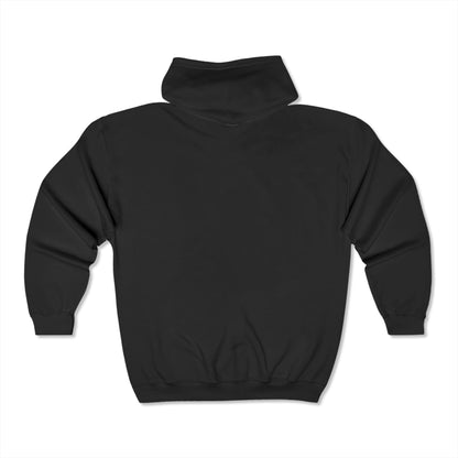 Black Logo Heavy Full Zip Hoodie