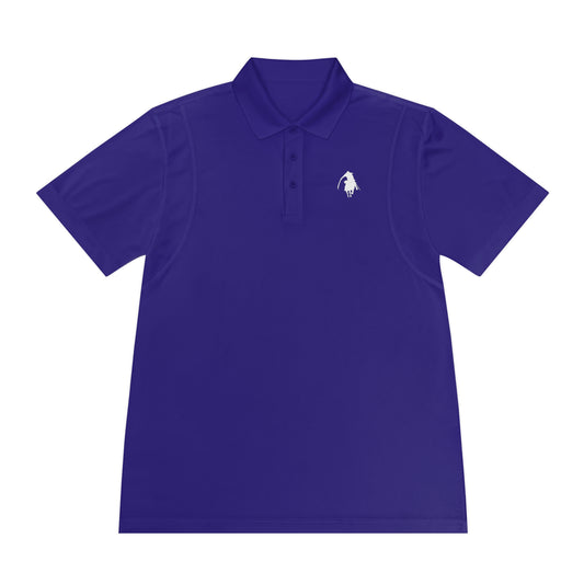 Purple Logo Sport Polo Shirt