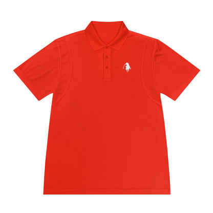 Orange Logo Sport Polo Shirt