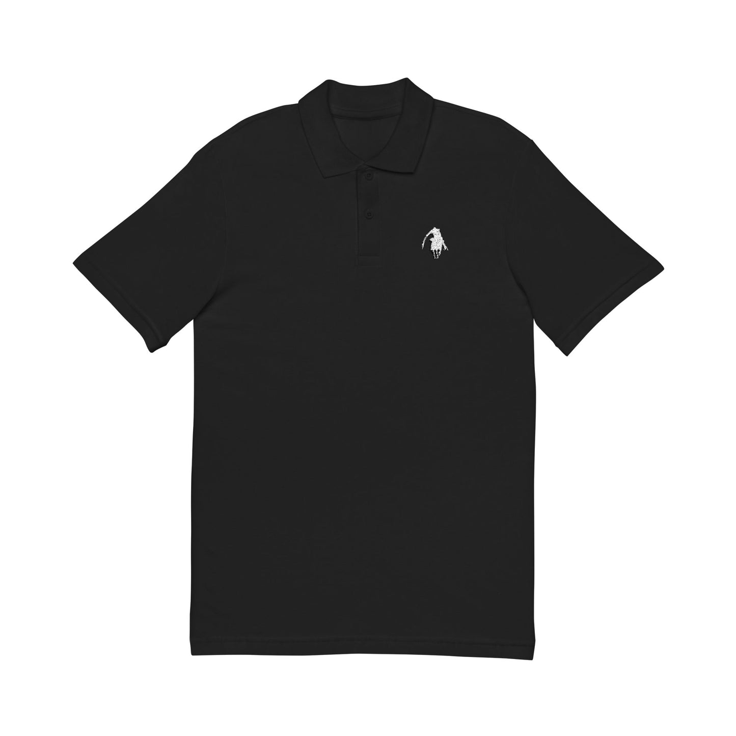 Black Pique Polo Shirt