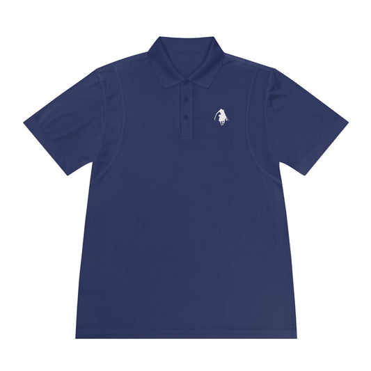 Navy Logo Sport Polo Shirt